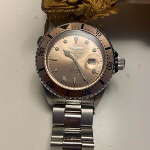 Invicta Men's Two-Tone Silver and Gold Watch